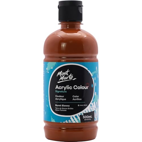 Mont Marte Signature Black Acrylic Paint 16.9oz 500ml Semi-Matte Finish Suitable for Canvas Wood Fabric Leather Cardboard Paper MDF and Crafts product thumbnail 9