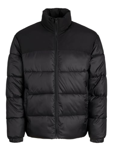 Doudoune homme noire grande taille col montant Jack & Jones Plus 4XL