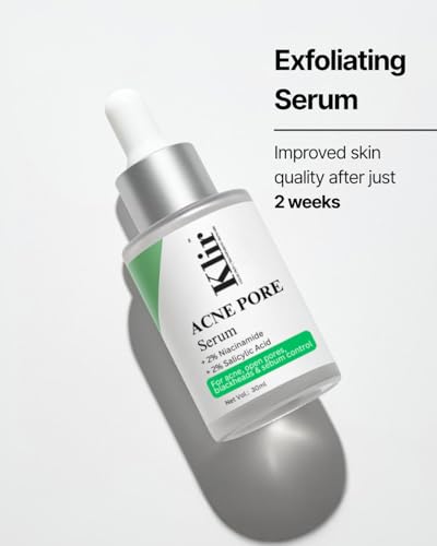Image of Klir Acne Pore Serum for acne, blackheads, open pores, excess oil with 2% Salicylic Acid, 2% Niacinamide, Zinc, Centella Asiatica(30ml)