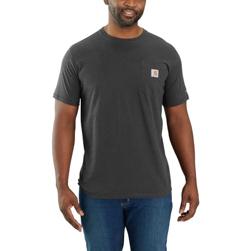 Image of Carhartt Men's Force Relaxed Fit Midweight Short-Sleeve Pocket T-Shirt