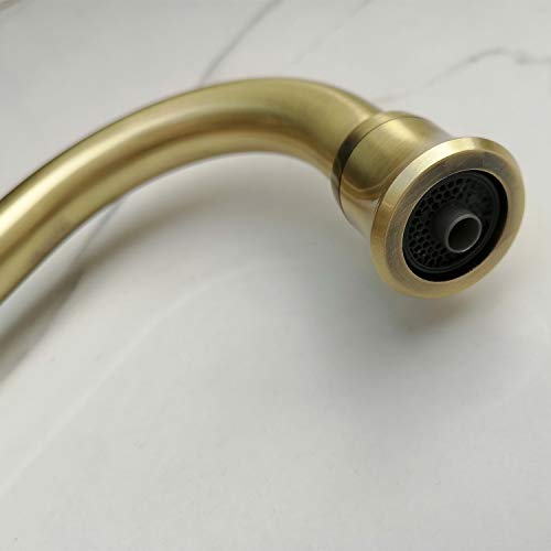 Rolya Solid Brass 3-In-1 Filtered Water For Kitchen Sink Traditional Triflow Kitchen Mixer Tap Antique Bronze #TOP5