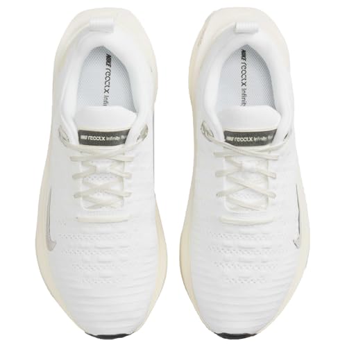 Image of Nike InfinityRN 4 Women's Road Running Shoes (DR2670-104, White /Sail /Coconut Milk /Chrome) Size 10