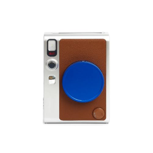 Camera Lens Cap for instax Mini evo Dustproof Aluminum Alloy Lens Cover Waterproof Lens Protective Cover Anti-Scratches Lens Cover Dust Cover Front Cap (Blue)