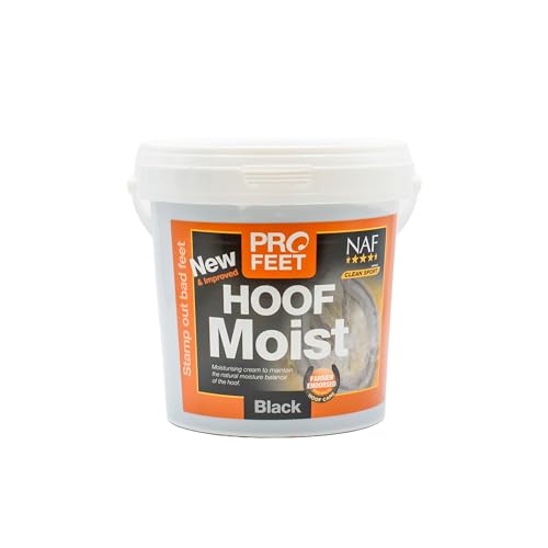 NAF Profeet Hoof Moist Black 900g – Daily Hoof Dressing for Horses – Hydrates & Protects Dry, Brittle Hooves – With Natural Oils & Biotin – Ideal for Dark Hooves