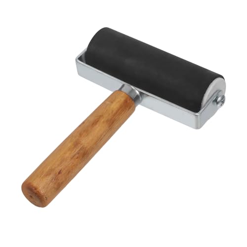 SEWACC Ink Roller 4-inch Rollers for Craft Printmaking Stamping and Embossing Sturdy Art Craft Tool Made of Materials