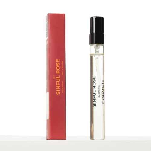 Image of Fraganote Sinful Rose Unisex Perfume10ML | Dark Rose, Amber & Musk Fragrance | Bold & Seductive Scent for Parties, Weddings & Date Nights