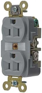 15A 5-15R 125V Receptacle Duplex Gray - Pack Of 6