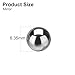 uxcell 10 Pcs Tungsten Steel Bearing Balls 6.35 mm Carbide G10 Precision Ball for Industrial Spheres, Machinery, Automotive, and DIY (Mirror)