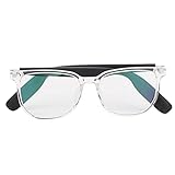 G1C3 Smart Audio Glasses, Anti Blue Light Audio Smart Glasses with Open Ear Speaker, Voice Assistant, Hands Free Calling, Magnetic Suction, IP67 Waterproof, 2 X 115mAh