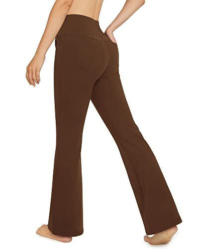 Image of G4Free Bootcut Yoga Pants with 4 Pockets Flare Leggings for Women High Waisted Casual Dress Pants