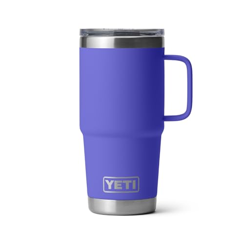 Image of YETI Rambler 20 oz Travel Mug, Stainless Steel, Vacuum Insulated with Stronghold Lid