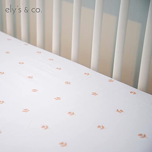 Pack And Play Sheet 2 Pack - Pack And Play Sheets Fitted With 100% Jersey Cotton - Pack N Play Mattress Sheets For Boys And Girls, Newborn Essentials (Pink Tulips & Stripes) #TOP5