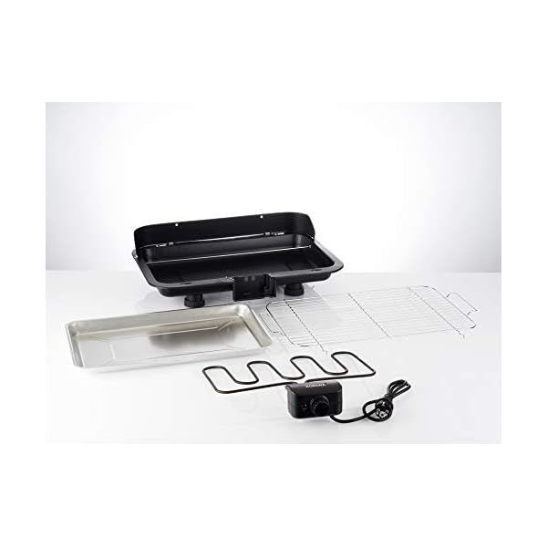 Korona 46117 Elektro Tischgrill stufenloser Temperaturregler, Kontrollleuchte Schwarz – Bild 4