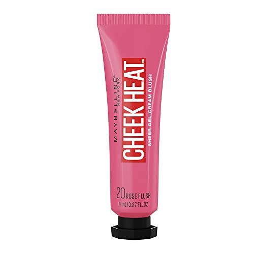 Image of Maybelline Cheek Heat Gel-Cream Blush Makeup, lightweight, Breathable Feel, Sheer Flush Of Color, Natural-Looking, Dewy Finish, Oil-Free, Rose Flush, 1 Count