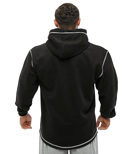 BGSM Men's Hooded Winter Muscular Long Sleeve Cotton Oversize Winter Sweatshirt3