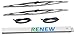 28 Inch Wiper Blade Pair for Motorhome or RV with large 12mm J Hook with 2 Rubber Refills