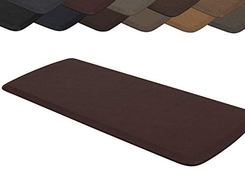 GelPro Elite Premier Anti-Fatigue Kitchen Comfort Floor Mat, 20x48â€, Vintage Leather Sherry Stain Resistant Surface with Therapeutic Gel and Energy-return Foam for Health and Wellness