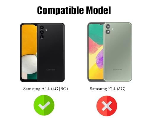 Image of Jkobi Lifetime Anti-Yellow MagSafe Compatible Clear Back Cover Case for Samsung Galaxy A14 4G | 5G (Sleek Hard Crystal | Shockproof and Camera Protection)