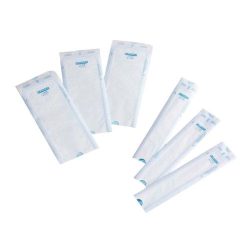Bolsas esterilizadoras autoadhesivas, 200 unidades, 14 x 26 cm