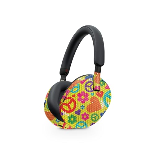 Image of MightySkins Skin Compatible with Sony WH-1000XM5 Headphones - Peace Cloth | Protective, Durable, and Unique Vinyl Decal wrap Cover | Easy to Apply, Remove, and Change Styles