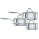 Circulon - S Series - SteelShield - Induction 3 Piece Saucepan Set- 16/18/20cm - Non stick -...