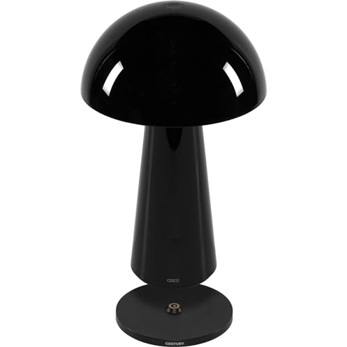 Century Italia Lampe de table coco rechargeable base pg noire