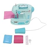 LDAUYZLING Mini-Nähmaschine für Kinder, Nähspielzeug-Set für Anfänger, Kleingerät, Spielzeug mit Seitenknopf für die frühe Bildung