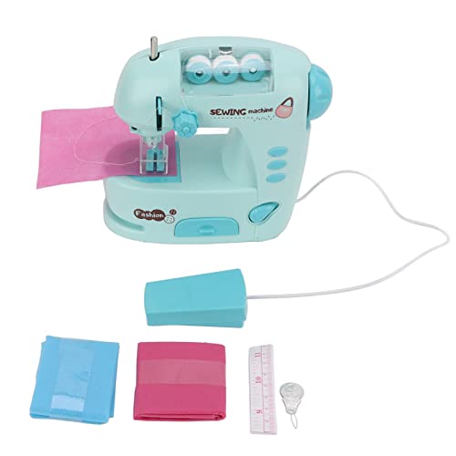 Mini máquina de Coser para niños, Kit de Juguete de Costura para Principiantes, pequeño electrodoméstico, Juguete con botón en el Lateral para educación temprana