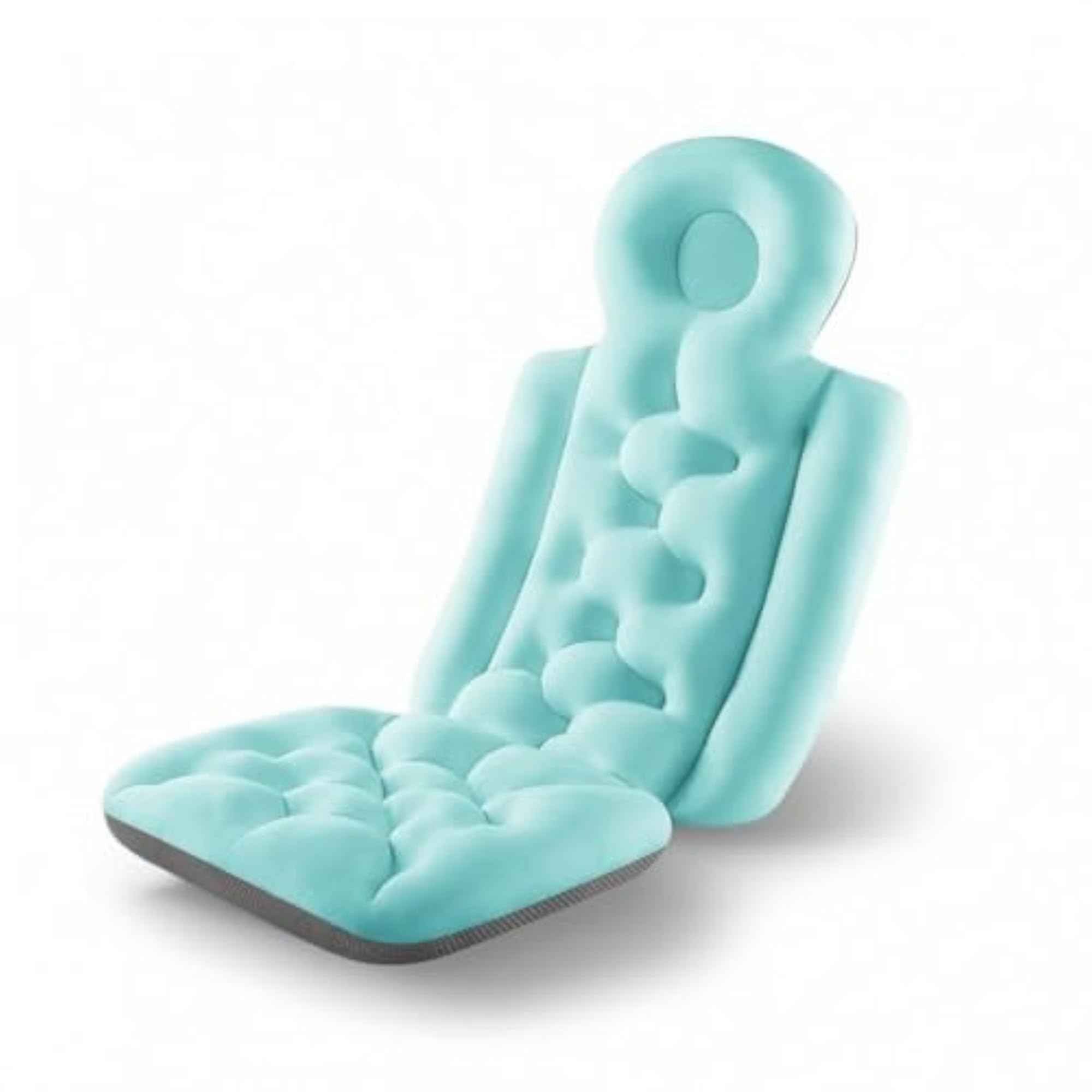 Supportive Full Bath Pillow with Headrest, Quilted Contoured