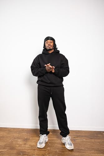 RIFLESSI Men's Women's Premium Heavyweight Cotton Fleece 2 Piece Hoodie Pullover Jogger Sweatsuit Tracksuit Set4