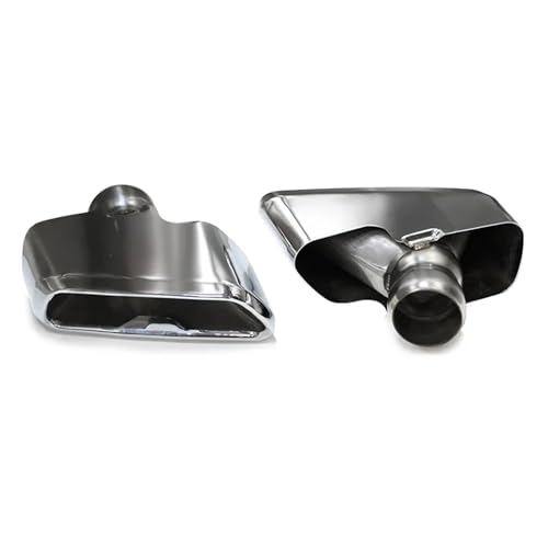 SPLACK Terminale di Scarico per BMW per G30 G31 525i 530i 540i 2018-2023 di Scarico in Acciaio Inossidabile Punta Silenziatore Auto Tubo di Scarico Finale Terminale Scarico Auto(Argento)