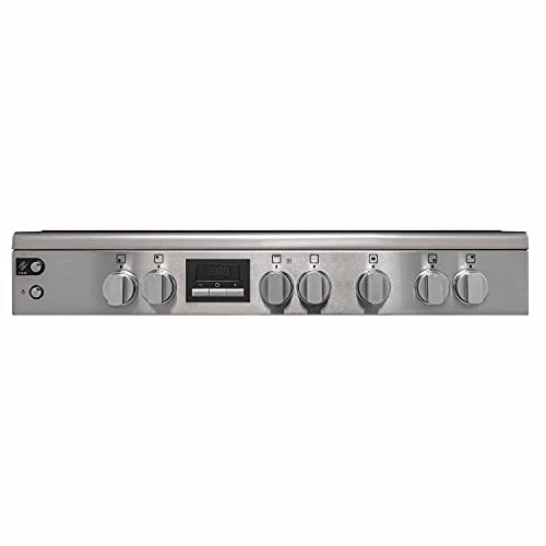Electrolux Freestanding Cooker 90x60cm, 5-Burner Gas Hob, Cast-Iron Pan Supports, 127L Fan Oven, Turnspit, Auto Ignition, Thermocouple Safety, Fingerprint-Resistant Stainless Steel, EKG9241Z7X
