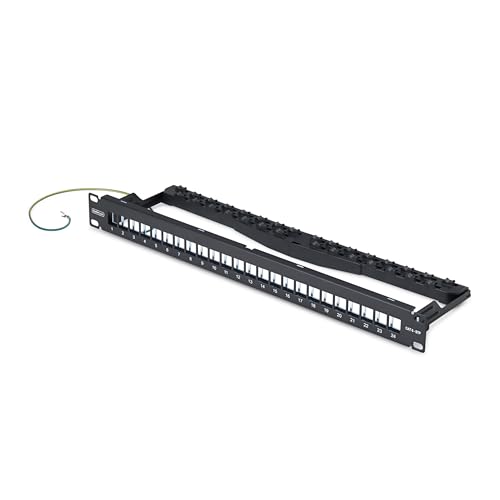 Panneau de brassage keystone 24 ports 1U StarTech avec gestion des câbles pour rack