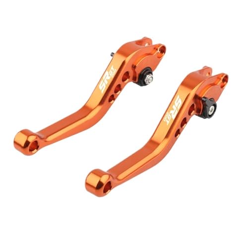 Accessoires moto SR GT200 leviers de frein courts orange pour trajets urbains