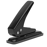 MROCO Hole Punch 1/4' Hole Puncher Single Hole Punch One Hole Punch 1 Hole Punch with Non-Skid Base for Paper, Card, Plastic, Leather, Tag, Chipboard and Art Project, 20 Sheets Punch Capacity, Black