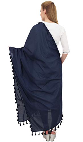 Cotton Neck Wrap Indian Dupatta Chunni Long Stole Tassel Scarf2