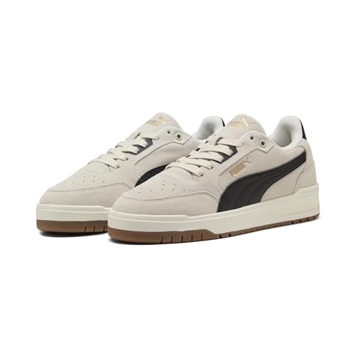 Puma Shuffle Downtown SdSneaker Unisex, Vapor Gray Puma Black Puma Gold, 40.5 EU