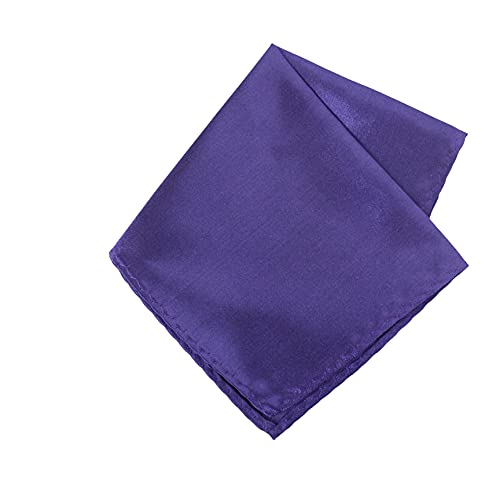 Image of TIE STUDIO Men's Solid Pocket Square | Size- 10cm x 10cm | Colour-Royal Blue | Pack of 1 |