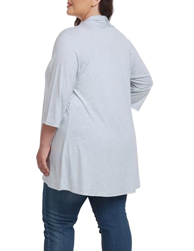 Image of Shiaili Long Plus Size Cardigans for Women Easy to Wear Open Front Clothing