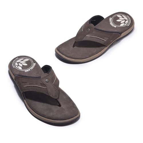Image of Woodland Men's Leather Slippers