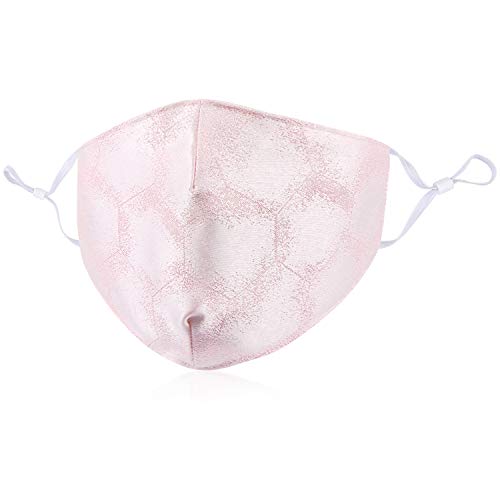 UNIME Fashion Dust Protective Face Cover,1 Pack Unisex Pink Dust Cotton Mouth Cover, Washable, Reusable Cotton Cloth Cover for Man Woman,Pink