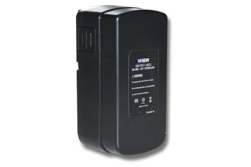 1x batteria compatibile con 398338 BPS12C 497019 BPC12 498336 498338 564247 utensile elettrico 3300 mAh NiMH 12 V