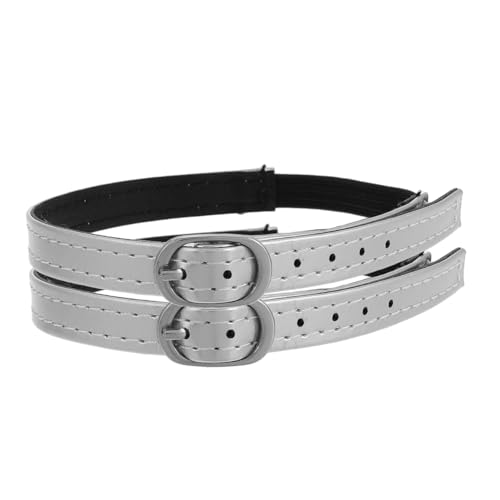 COLLBATH High-heeled Shoe Laces Adjustable Anti-slip Chain Comfortable Pu Leather Ankle Straps