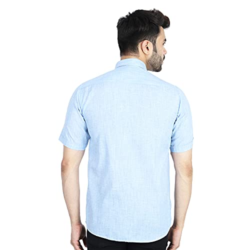 Image of TAHVO Men's Regular Fit Long Sleeves Cotton Formal Shirt