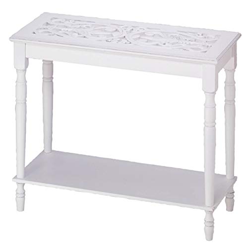 Accent Plus Carved-Top Table 35x14x29