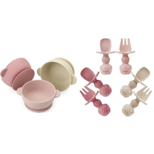 Image of PandaEar Baby Bowls & Baby Spoons and Fork