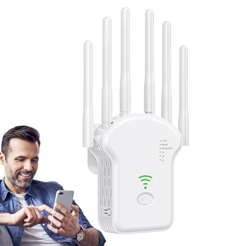 Booster Internet para WiFi | Extensor inalámbrico de Internet - Booster inalámbrico de Internet Cobertura extendida para el hogar y al aire libre