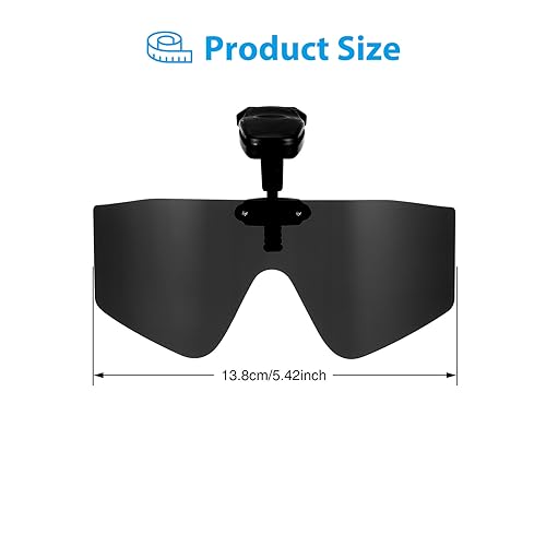 Image of DEECOZY Clip Cap Sports Sunglasses, Clip-On Sunglasses, Outdoor Polarized Sunglasses for Men Fishing Cycling Golf Climbing
