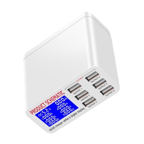 Estación de carga USB para el escritorio de la oficina ordenando los cables de los móviles