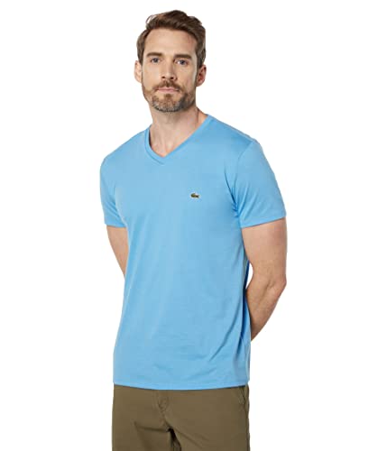 La Mejor Selección de Lacoste Natural para comprar online. 42 Lacoste - Playera de Manga Corta con Cuello en V para Hombre, Argentina, Small